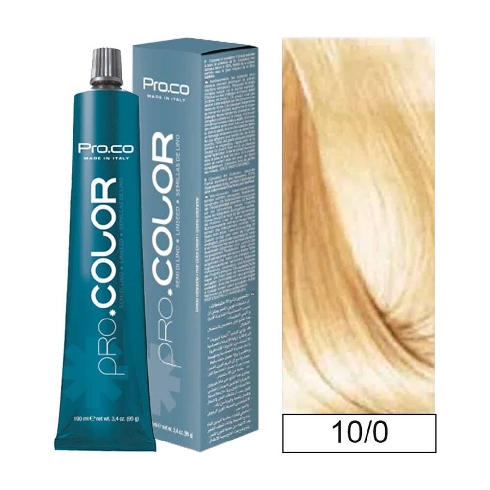 Pro.color - Tintura Permanente 10/0 Rubio Platino 100ml + Oxidante image number 0.0