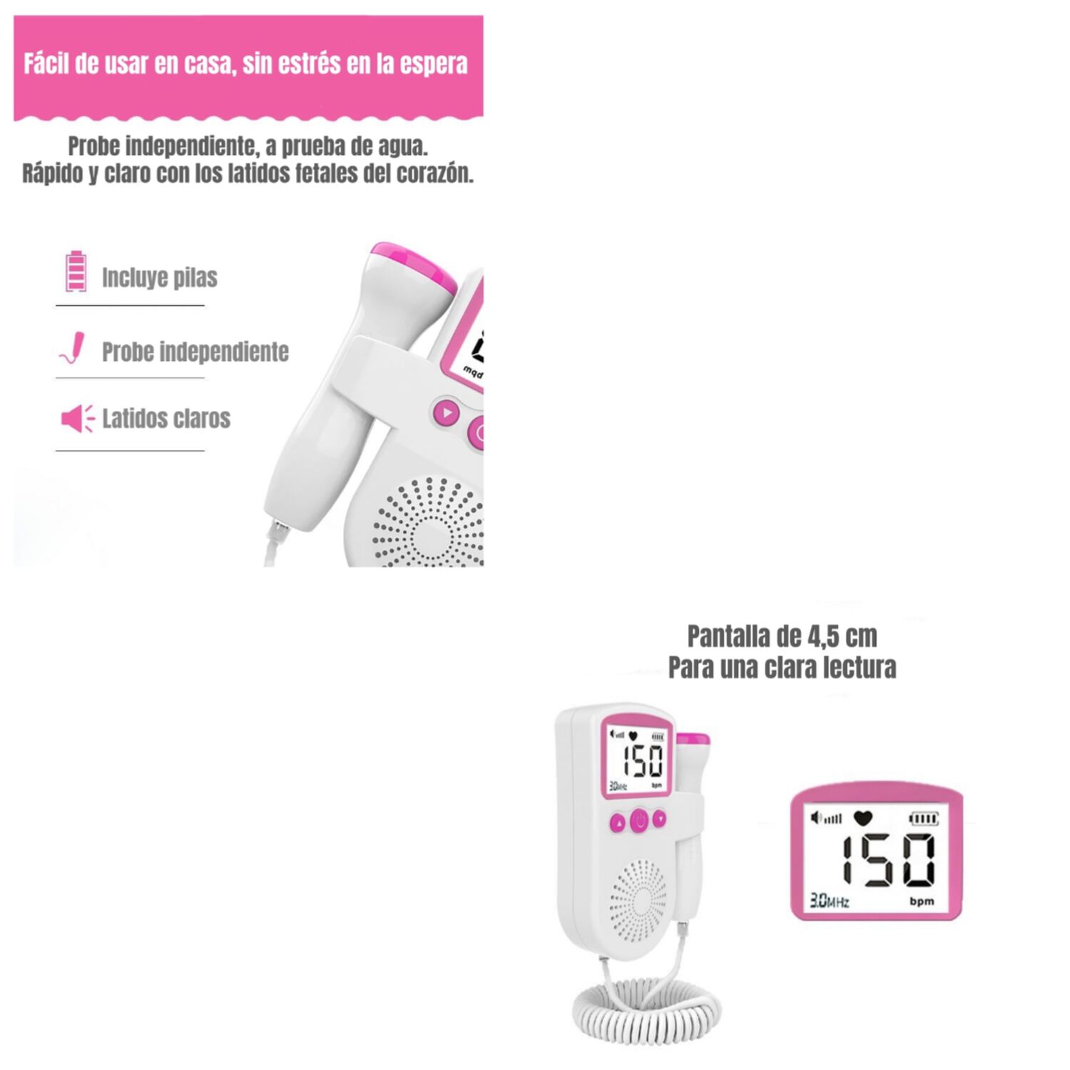 Monitor Fetal Doppler Latidos Coraz&oacute;n Beb&eacute; By Lubabycas image number 2.0