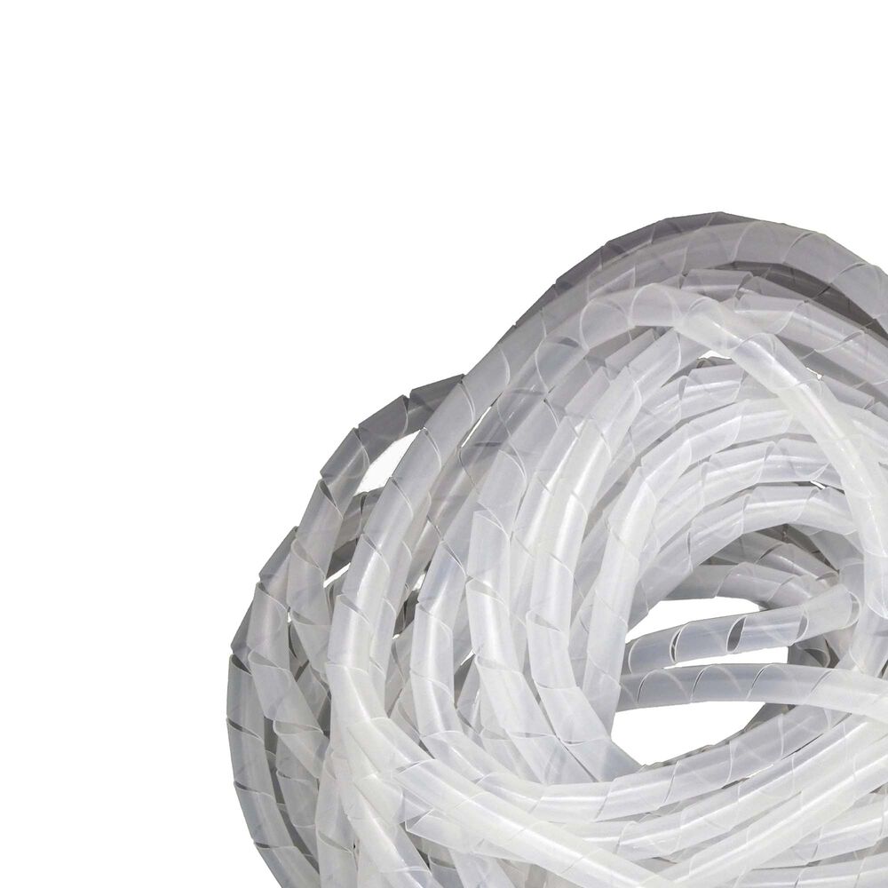 Organizador / Ordena Cable En Espiral Blanco 10mm - 10 Mts image number 1.0