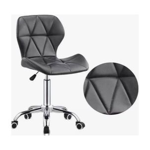 Silla De Escritorio Mariposa Giratoria Acolchada Color Negro