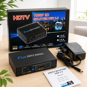 Splitter Hdmi 1 A 4 Pantallas Full Hd 1080p 60hz