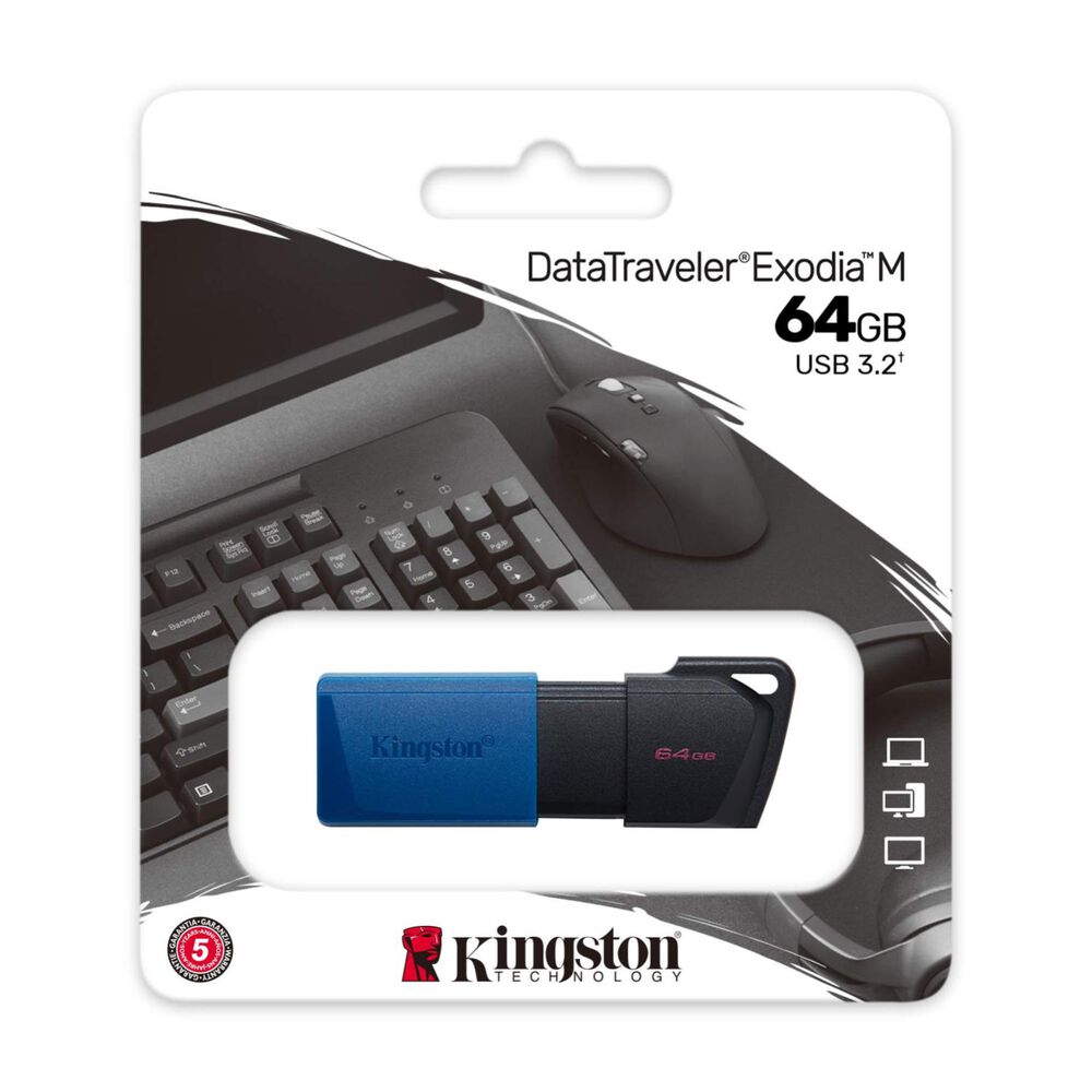Pendrive Usb 3.2 64gb Azul Exodia M3.2 image number 2.0