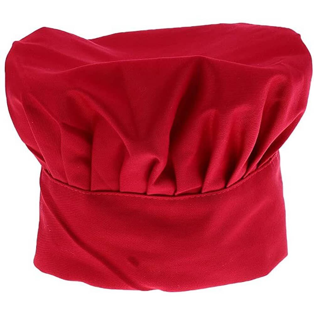 Gorro De Chef O Cocina Rojo Tipo Champi&ntilde;on image number 1.0