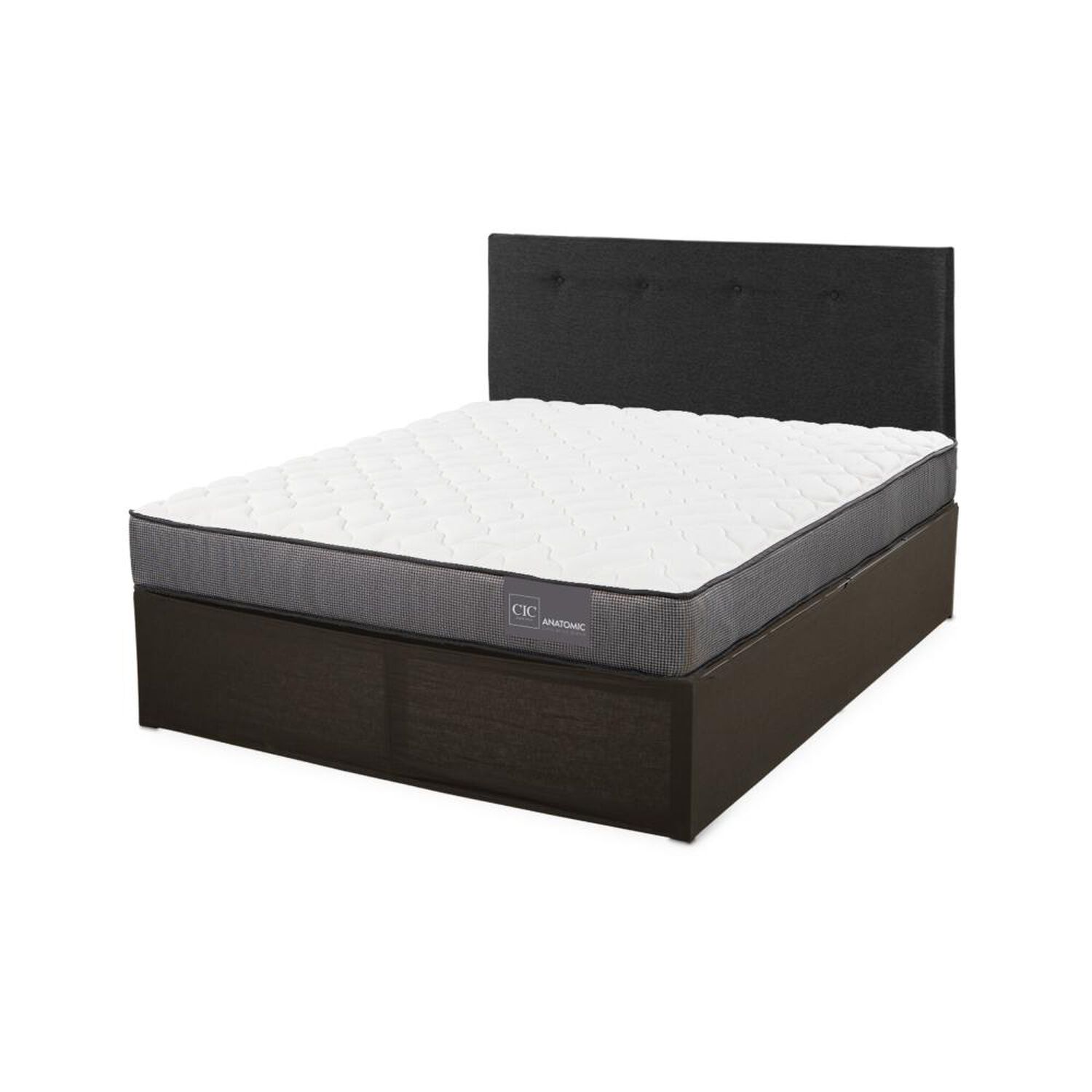 Cama Met&aacute;lica Cic Iron Smart Anatomic / 2 Plazas / Base Normal image number 3.0