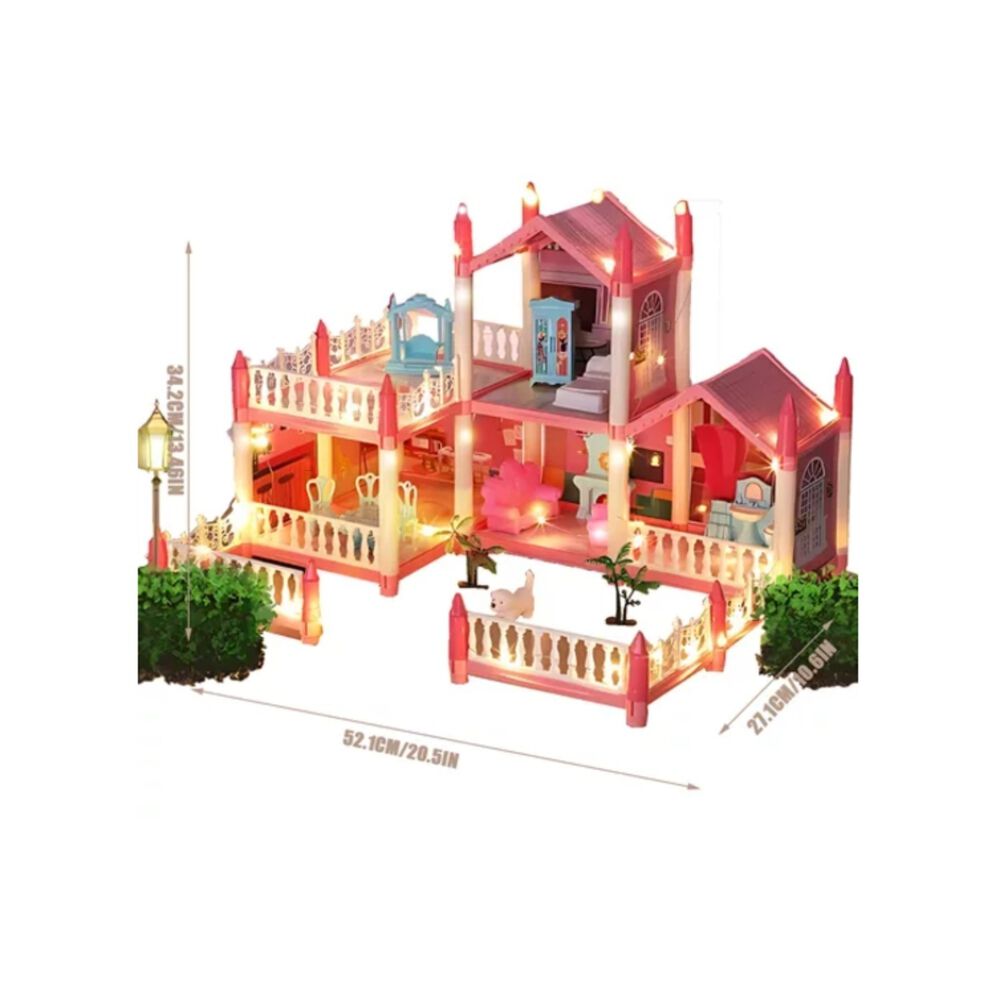 Casa Mu&ntilde;ecas Con Muebles Hermosa Juguete Ni&ntilde;as image number 4.0