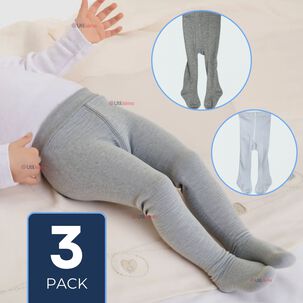 Pack 3 Pantys Primera Capa Unicolor Surtidos Ballerina Beb&eacute;