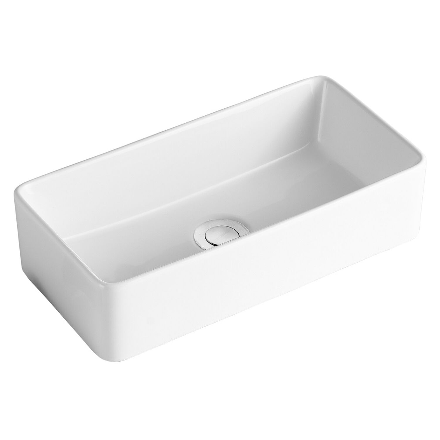 Lavamanos Sobreponer Domsa Slc934 Blanco 47x24x12 Cm image number 2.0