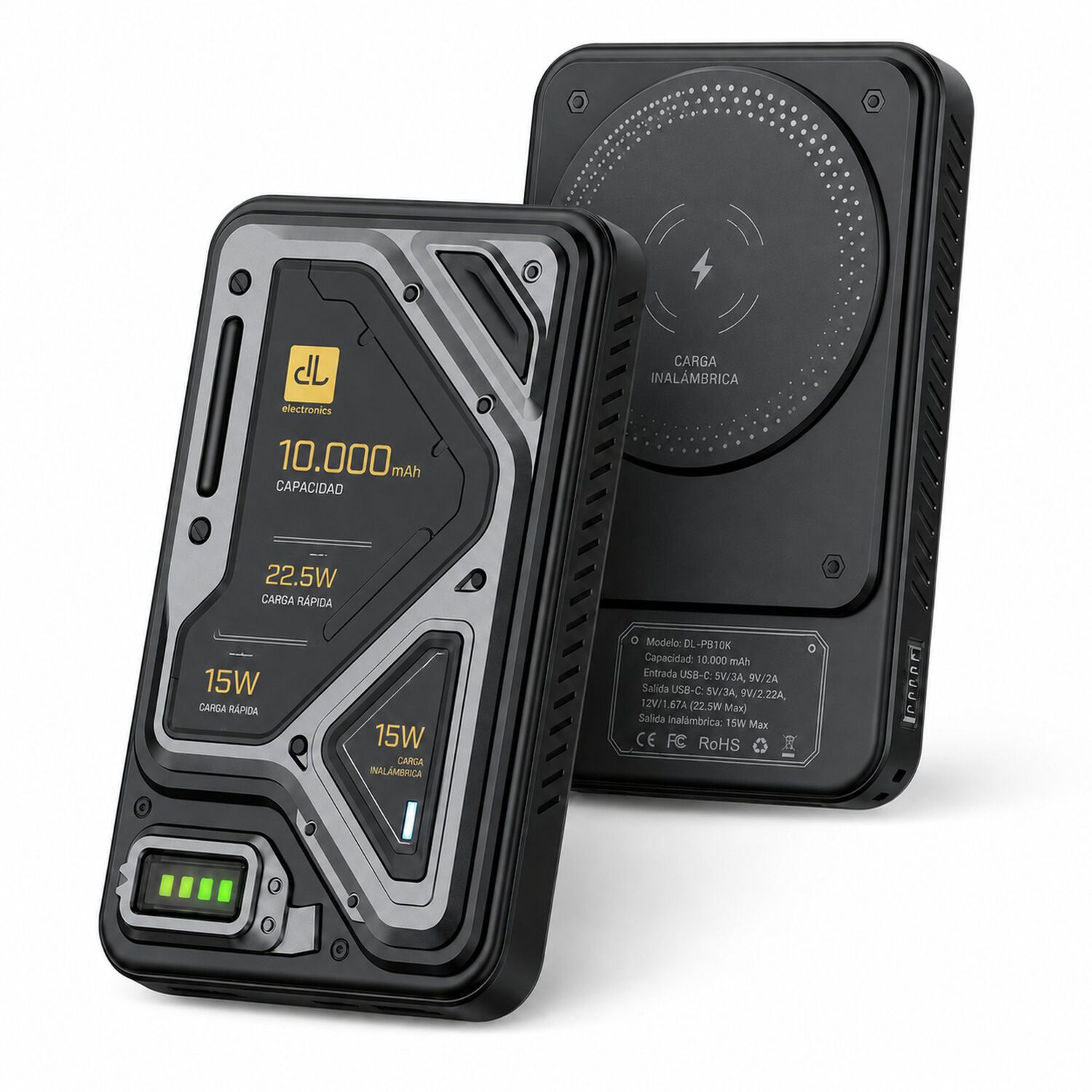 Powerbank De Carga Inal&aacute;mbrica De Inducci&oacute;n 10a Carga R&aacute;pida image number 1.0