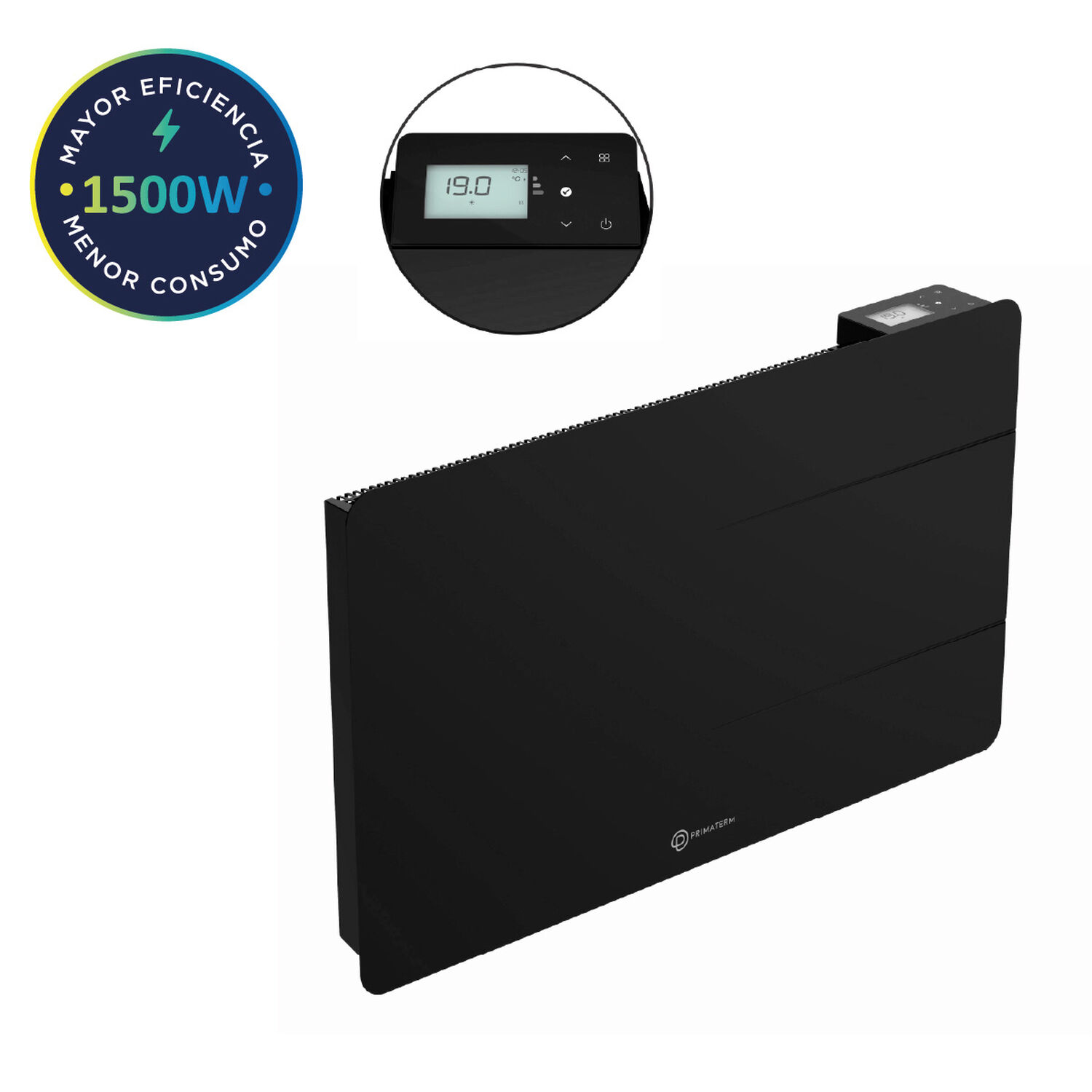 Estufa Radiador Calefactor &Oacute;nix Cer&aacute;mico Wifi Antracita 1500w Primaterm image number 2.0