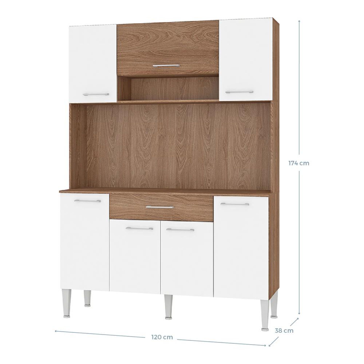 Mueble De Cocina Vekkahome Emi / 7 Puertas / 1 Caj&oacute;n image number 4.0