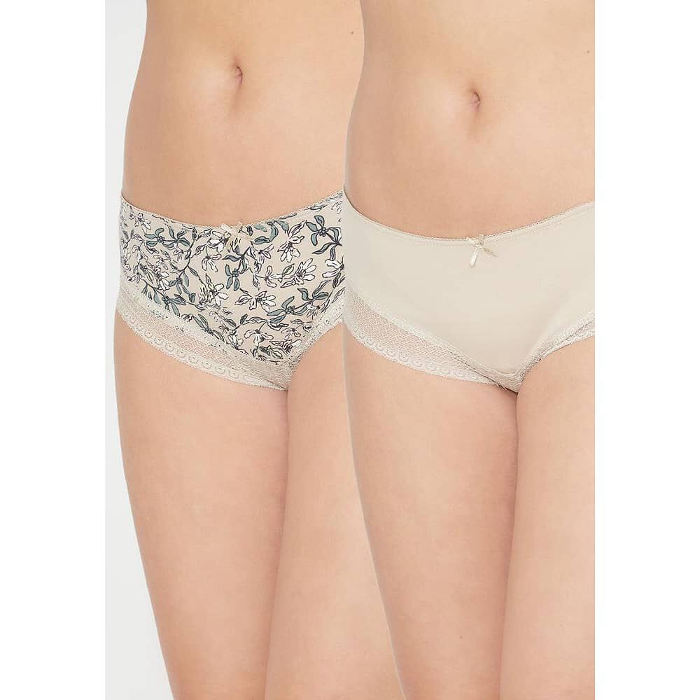 Pack 2x Pantaleta Algod&oacute;n P2140024w-bei2 Kayser image number 0.0