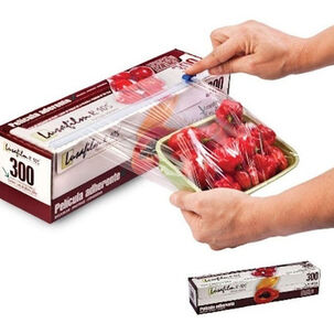 Pack X 3 Alusa Plast 28x300mt Alimentos Con Caja Y Cortador