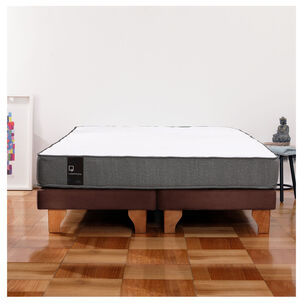 Cama Europea Zen Best Tela Velvet Chocolate 2 Plazas