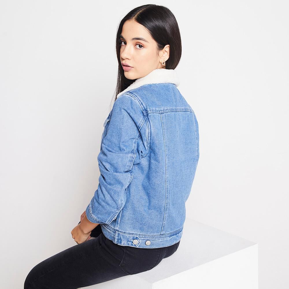 Chaqueta Denim Chiporro Mujer Azul Corona - Compra Ahora | Dafiti Chile