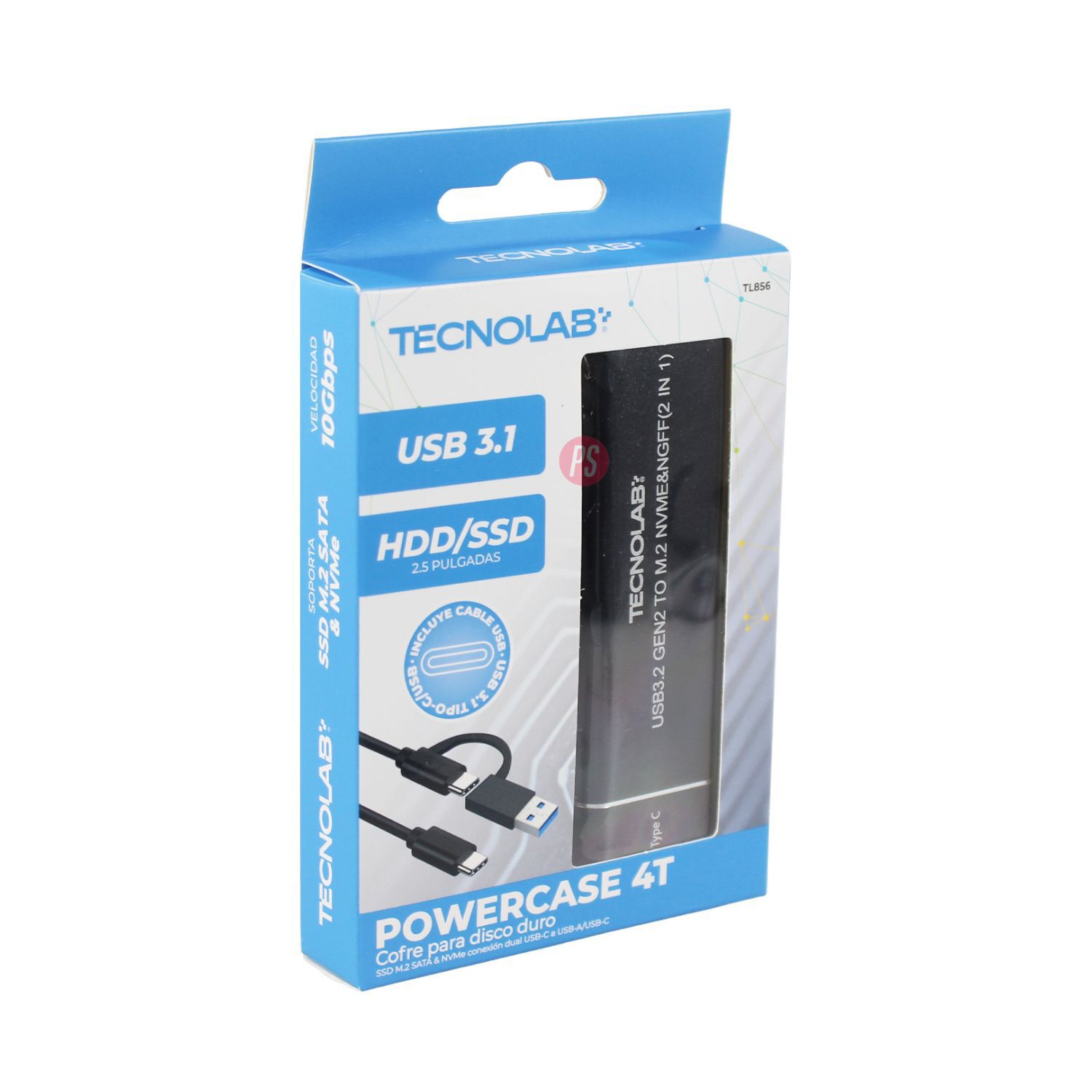 Cofre Ssd M.2 Nvme 2.5 Pulgadas Usb-c 3.1 Dual 10gbps - Ps image number 3.0
