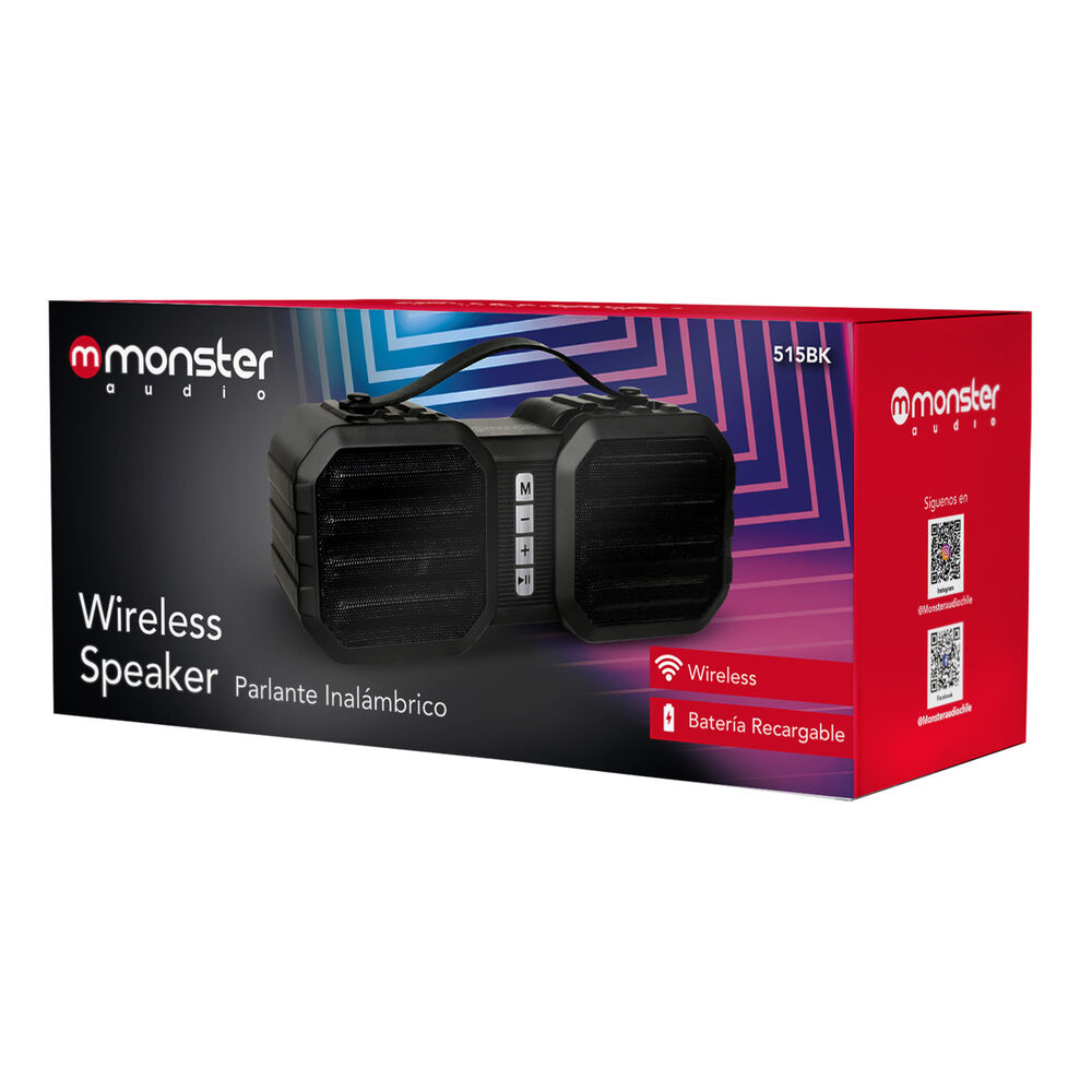 Parlante Recargable Monster Audio 515bk Bt / Fm/ Usb / Sd image number 3.0
