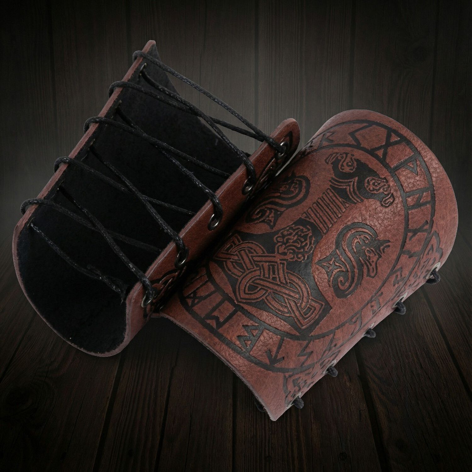Disfraz Brazalete Armadura Lobo Vikingo image number 0.0