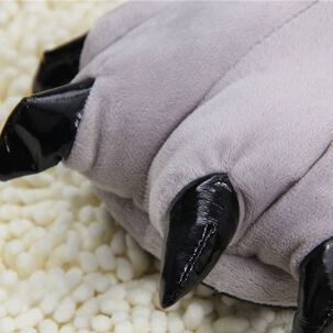 Pantuflas De Garra De Monstruo Suaves Y C&aacute;lidas Oso Infantil