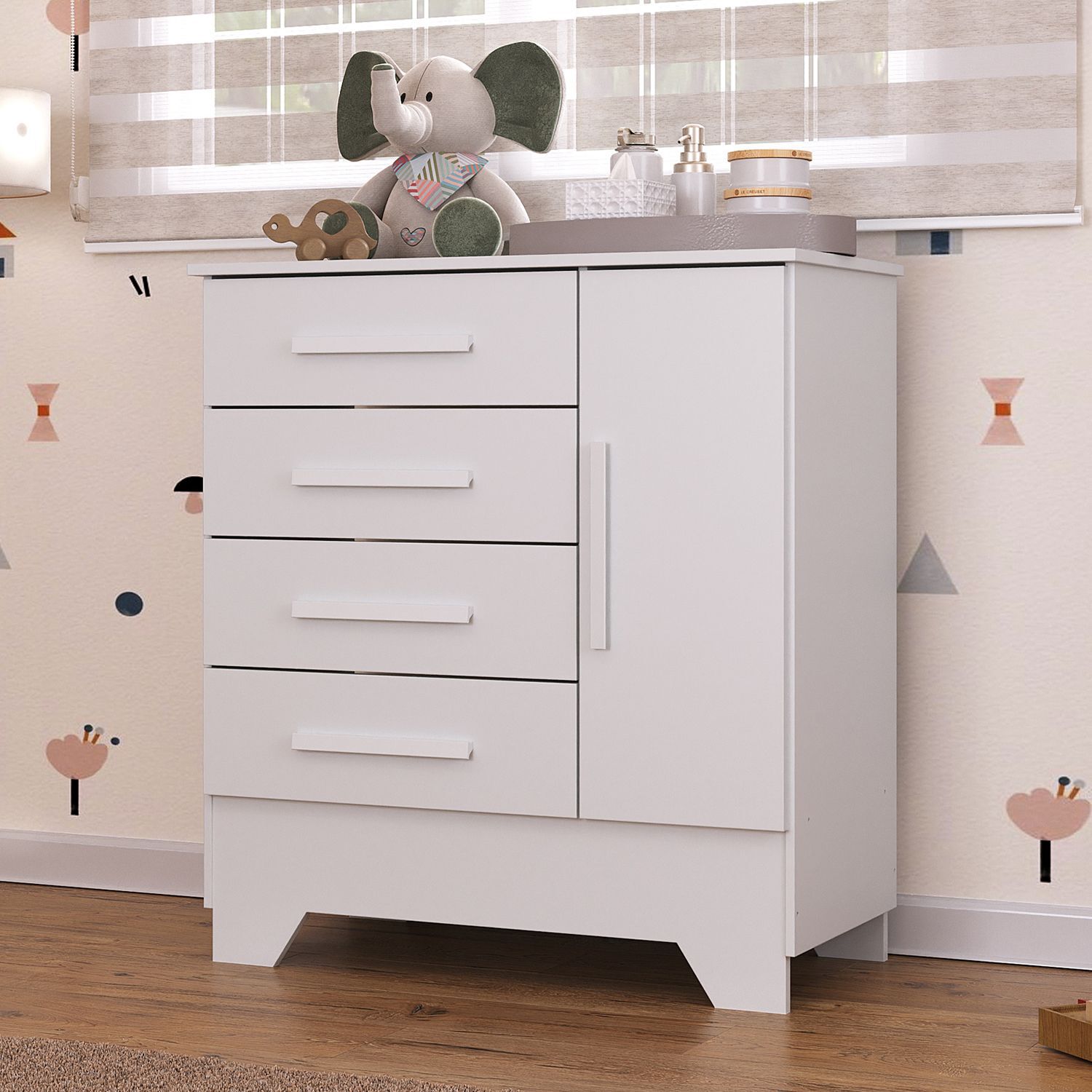 Comoda Di Poretti Design Catavento / 1 Puerta / 4 Cajones image number 3.0