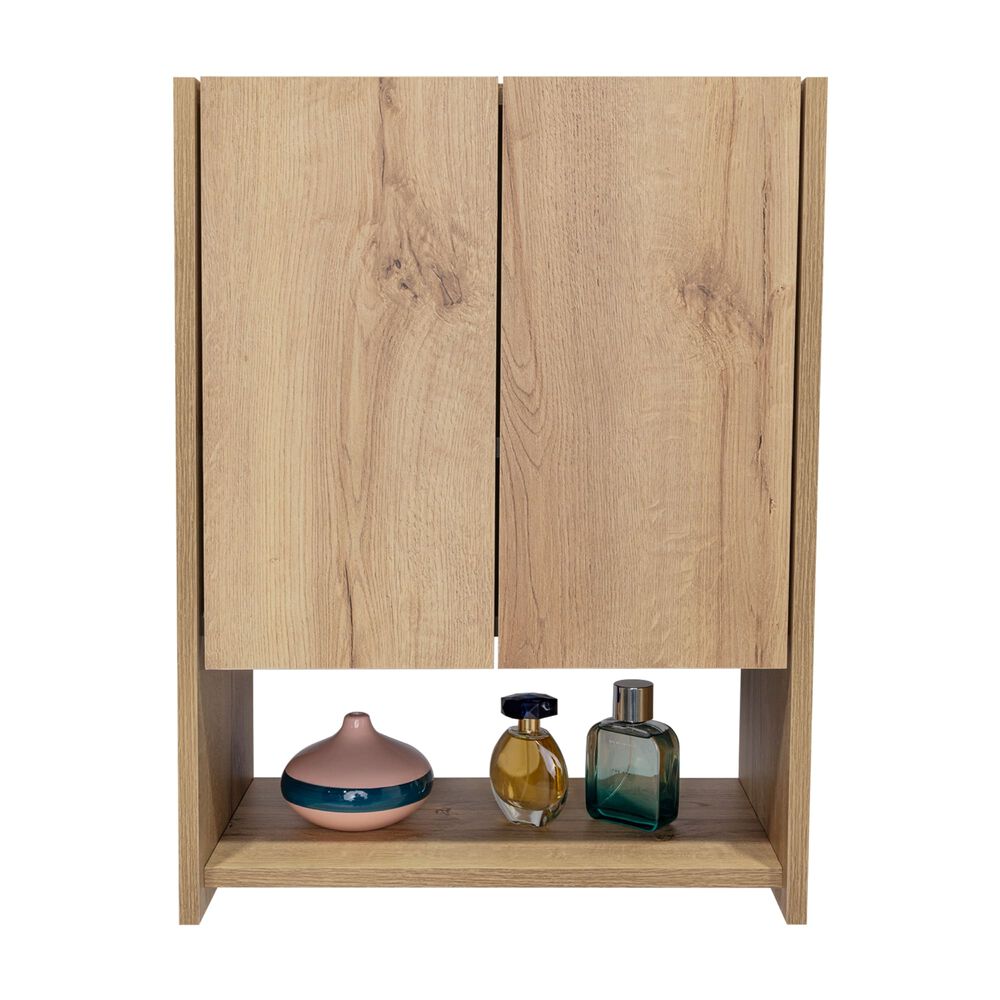 Botiquin 2 Puertas 60x45x25 Cm Caf&eacute; Claro Y Gris image number 2.0