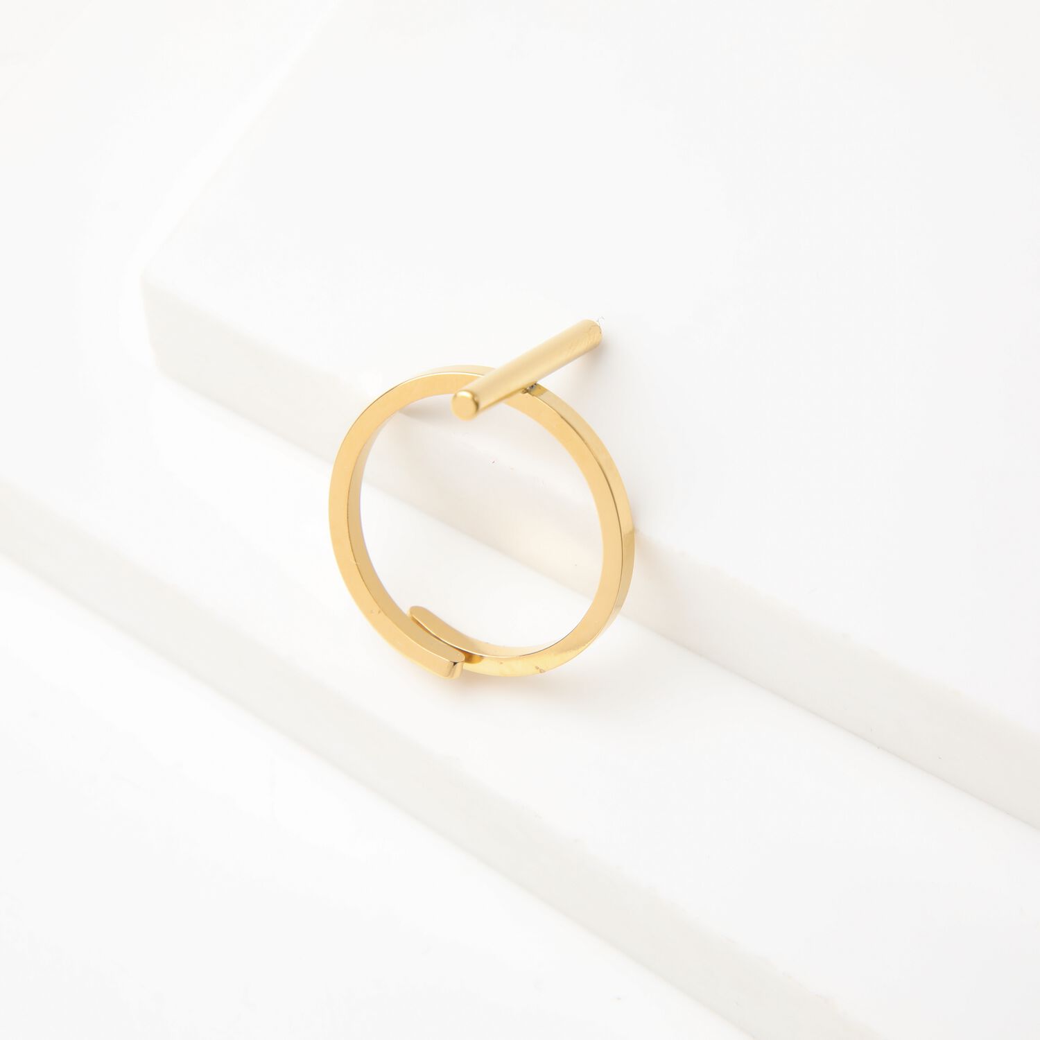 Anillo 19v69 Dorado Mujer Str256 image number 1.0