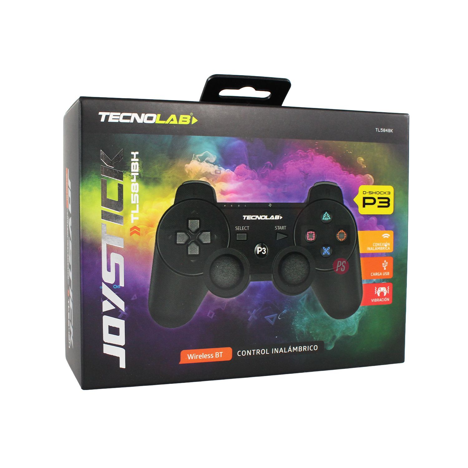 Joystick Compatible Ps3 Con Bluetooth Y Vibraci&oacute;n Negro - Ps image number 3.0
