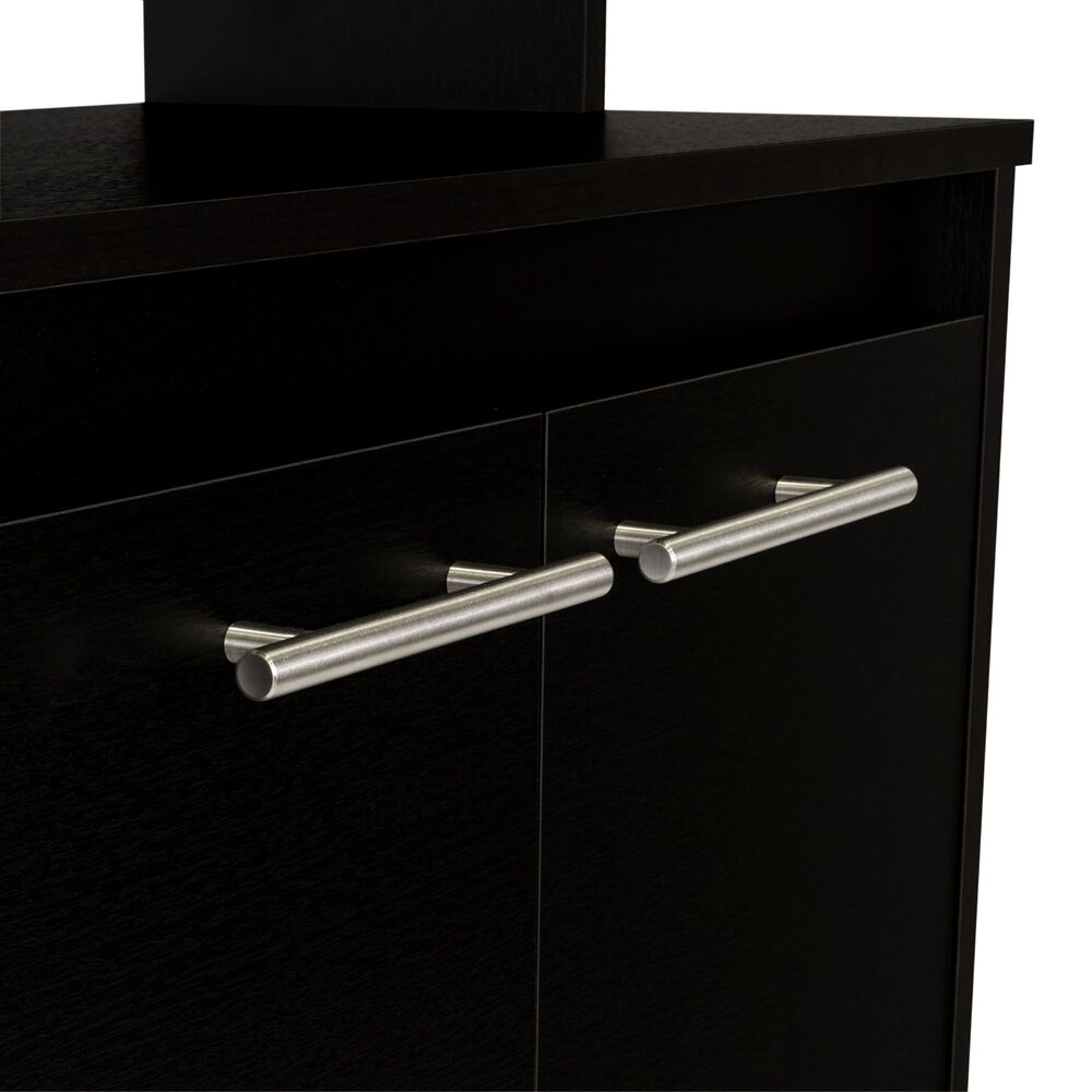 Mueble Microondas Con Ruedas 2 Puertas Fm-004n Negro image number 4.0