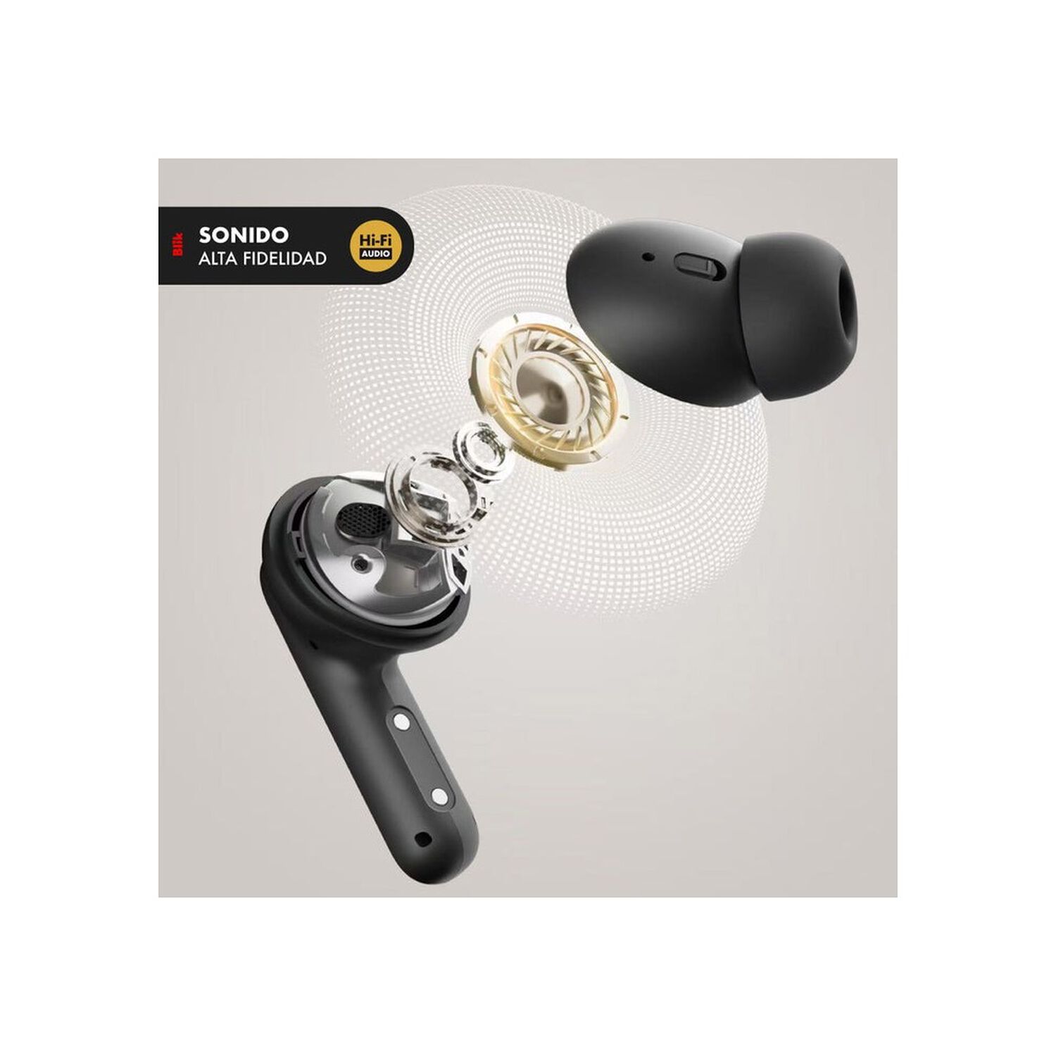 Audifonos Bluetooth In Ear Blik Air1000 Cancelaci&oacute;n De Ruido image number 3.0