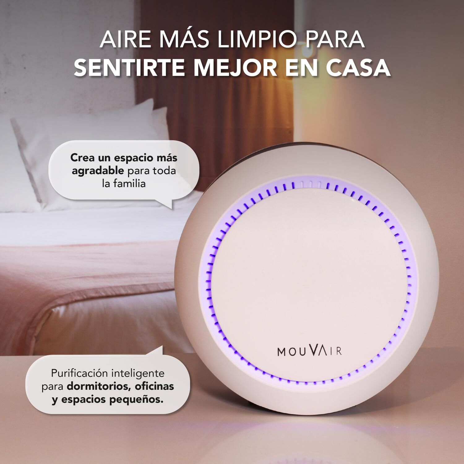 Purificador De Aire Mouvair Om Blanco image number 1.0