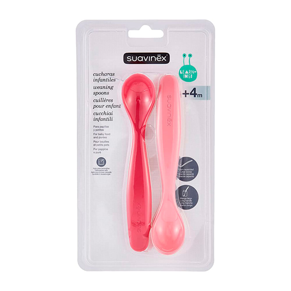 Set Cuchara Infantil Rosa 2 Unidades image number 1.0