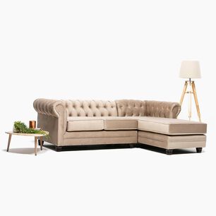 Sof&aacute; Seccional Barra Design Chesterfield / 4 Cuerpos