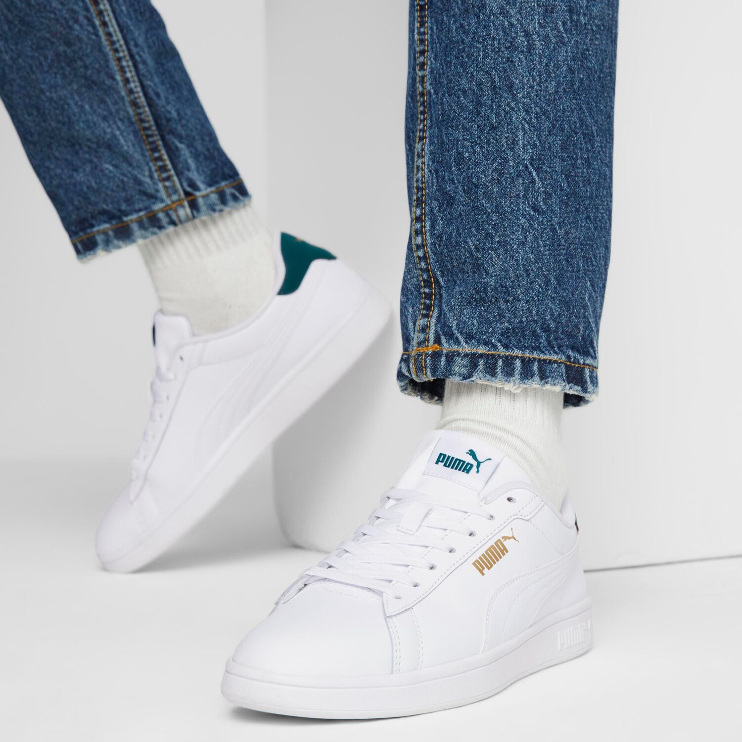 Zapatilla Puma Smash 3.0 Hombre Blanco image number 2.0