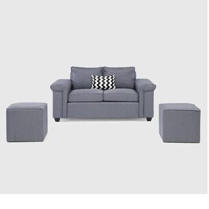 Sof&aacute; Mons Sicilia / 2 Cuerpos + 2 Pouf