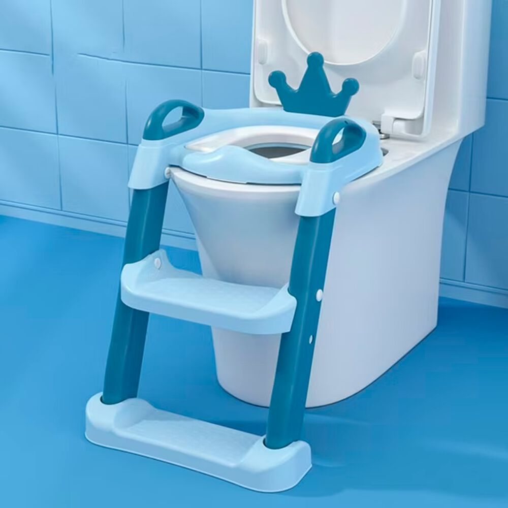 Escalera De Ba&ntilde;o Para Ni&ntilde;os Dise&ntilde;o Coronita Azul image number 3.0