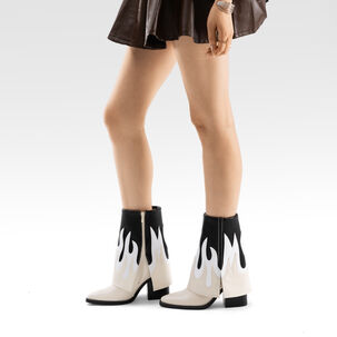 Botas Largas Mujer Eco Cuero De Moda Taco Alto Weide Dh83