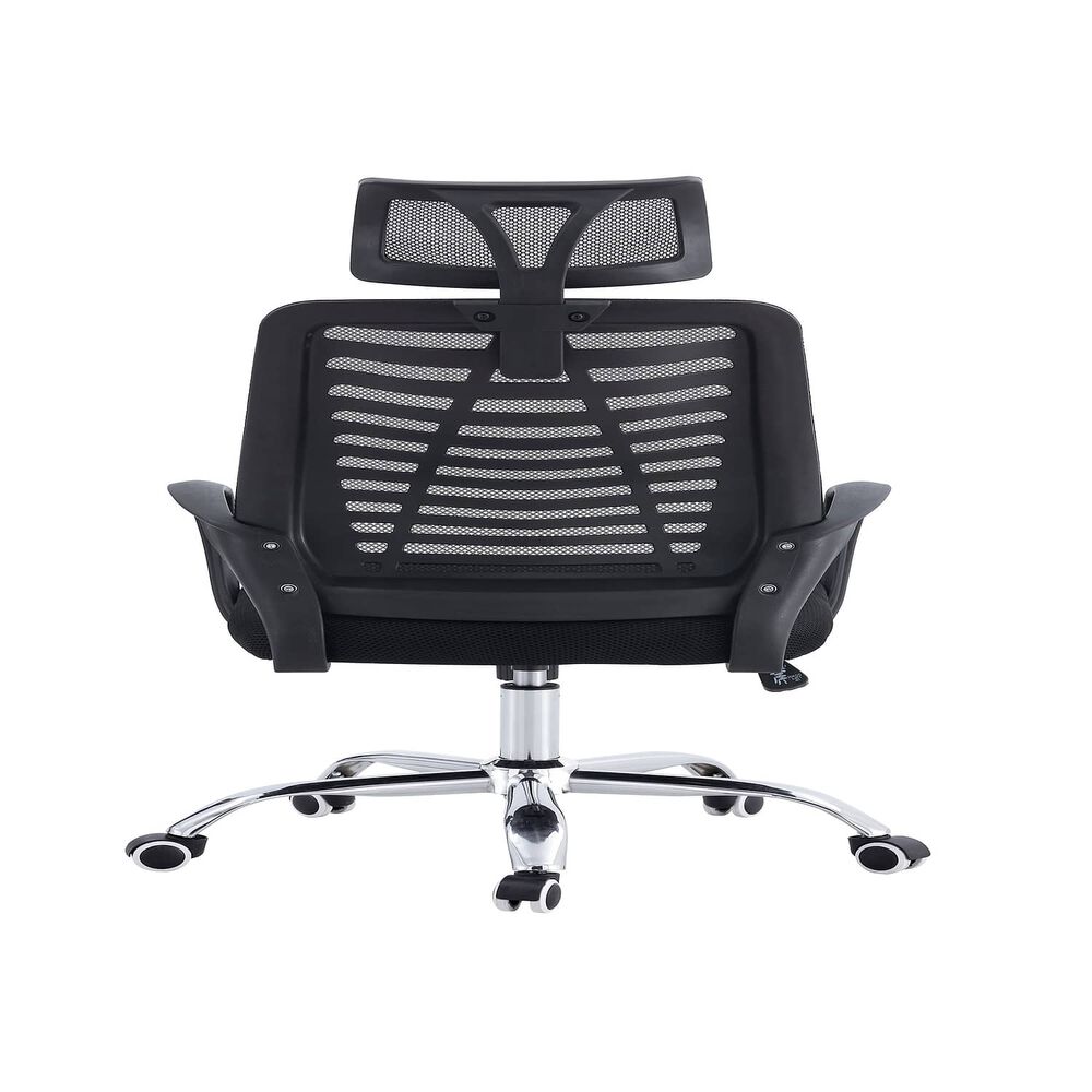 Silla De Oficina Ejecutiva Madrid Ergonomica Color Negro Bm-805 Arthome image number 4.0