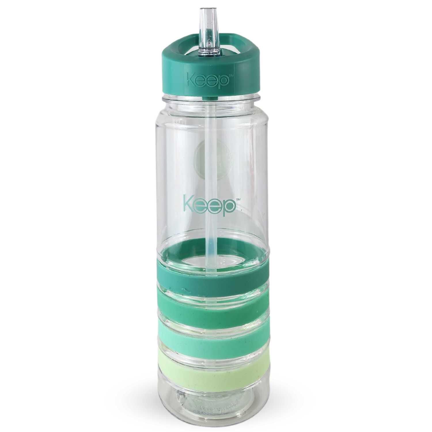 Botella Keep Bandas Colores 750ml Agua Bebidas Turquesa image number 0.0