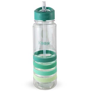 Botella Keep Bandas Colores 750ml Agua Bebidas Turquesa