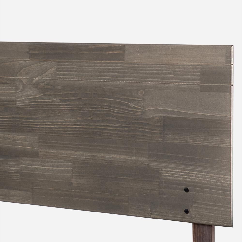 Cama Europea Rosen Wave / 2 Plazas / Base Normal + Set De Maderas Tabor Grafito image number 8.0