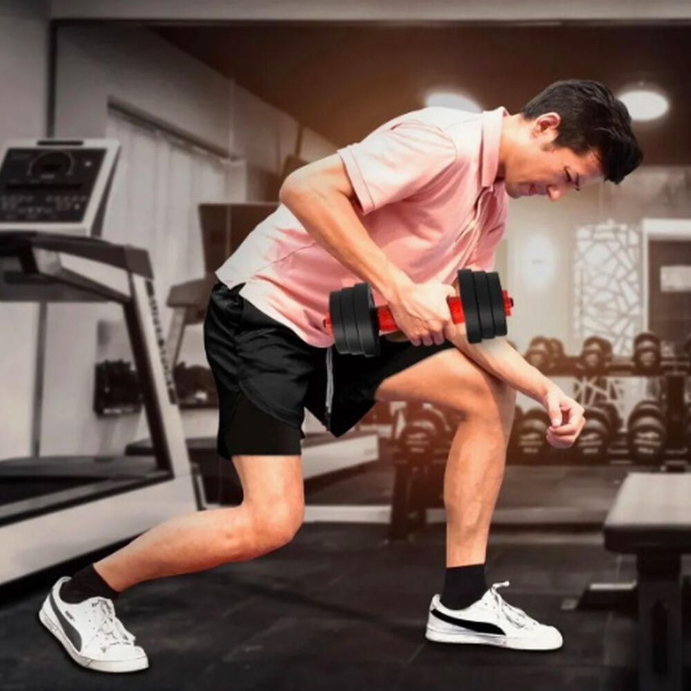 Short Gimnasio Con Licra Deportiva 2 En 1 Hombre Correr Negro L image number 3.0