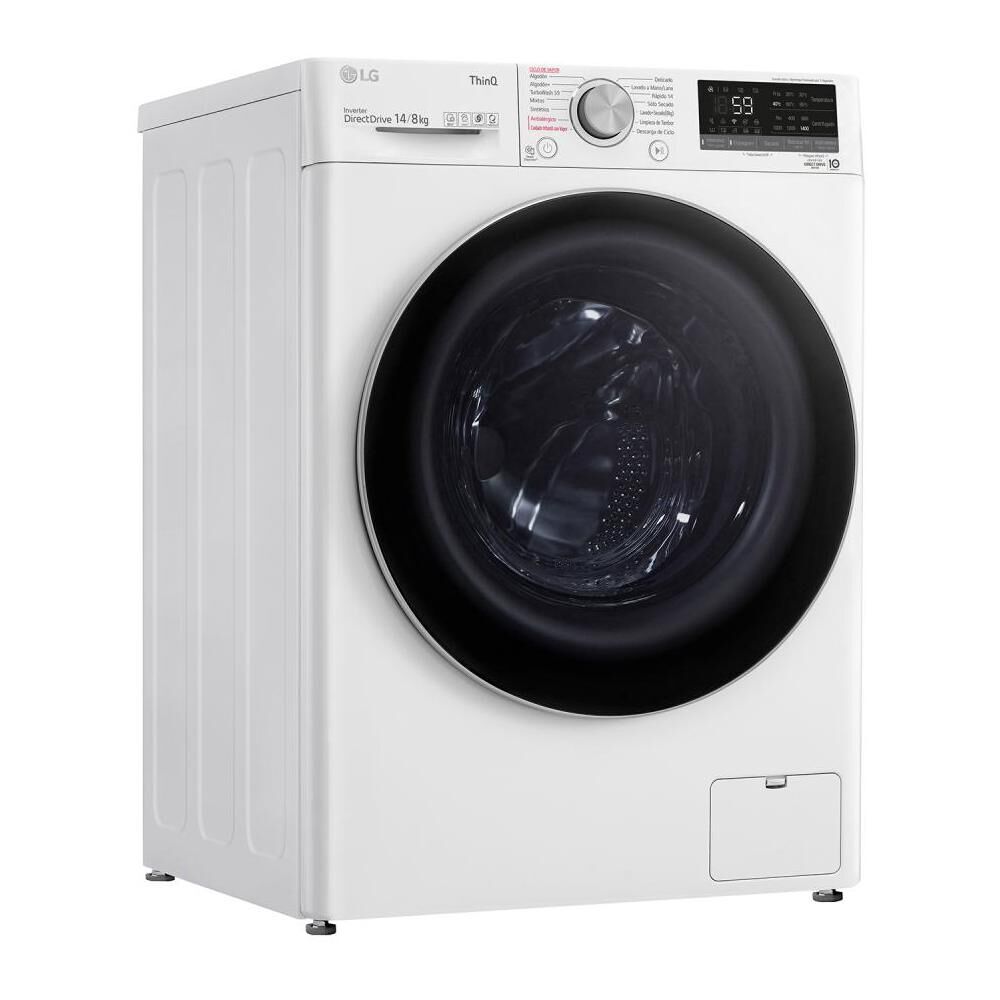 Lavadora Secadora Lg Carga Frontal 14/8kg Wd14wvc4s6 Blanco image number 1.0
