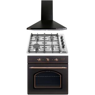Kit De Cocina Sindelen Horno Empotrado HE-7200IN + Encimera A Gas CEG-4650IN + Campana CA-635PNG / 4 Quemadores