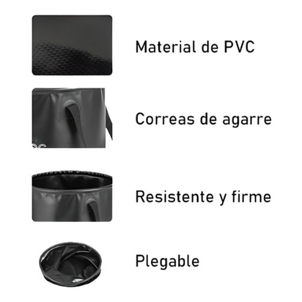 Balde Cubeta Hielera 20l Cerveza Camping Plegable Port&aacute;til image number 3.0