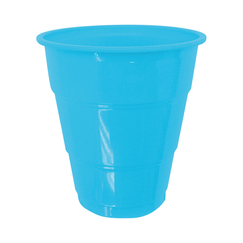 Set 10 Vasos 7oz Celeste Big Party image number 0.0