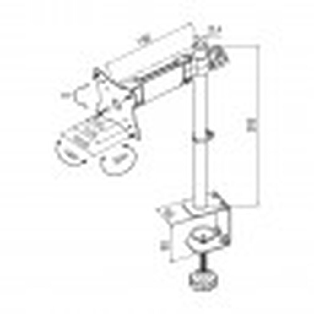 Soporte Para Monitor - Brazo Articulado 13" A 27 8kg Bm812 Brasforma image number 2.0