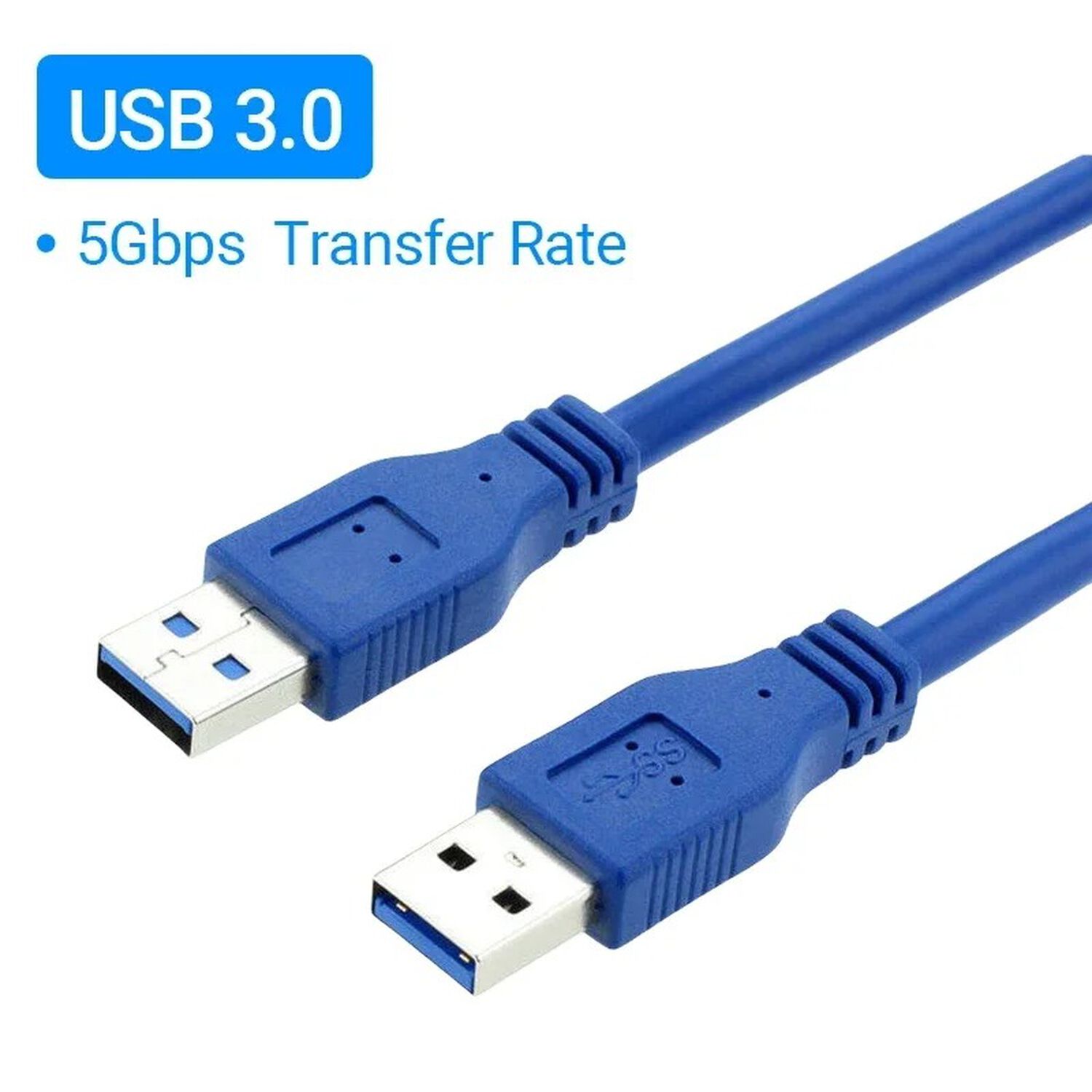 Cable Usb A Usb 3.0 Gb Datos Usb Macho A Usb Macho Resistente Abs Para Impresoras Notebook image number 6.0
