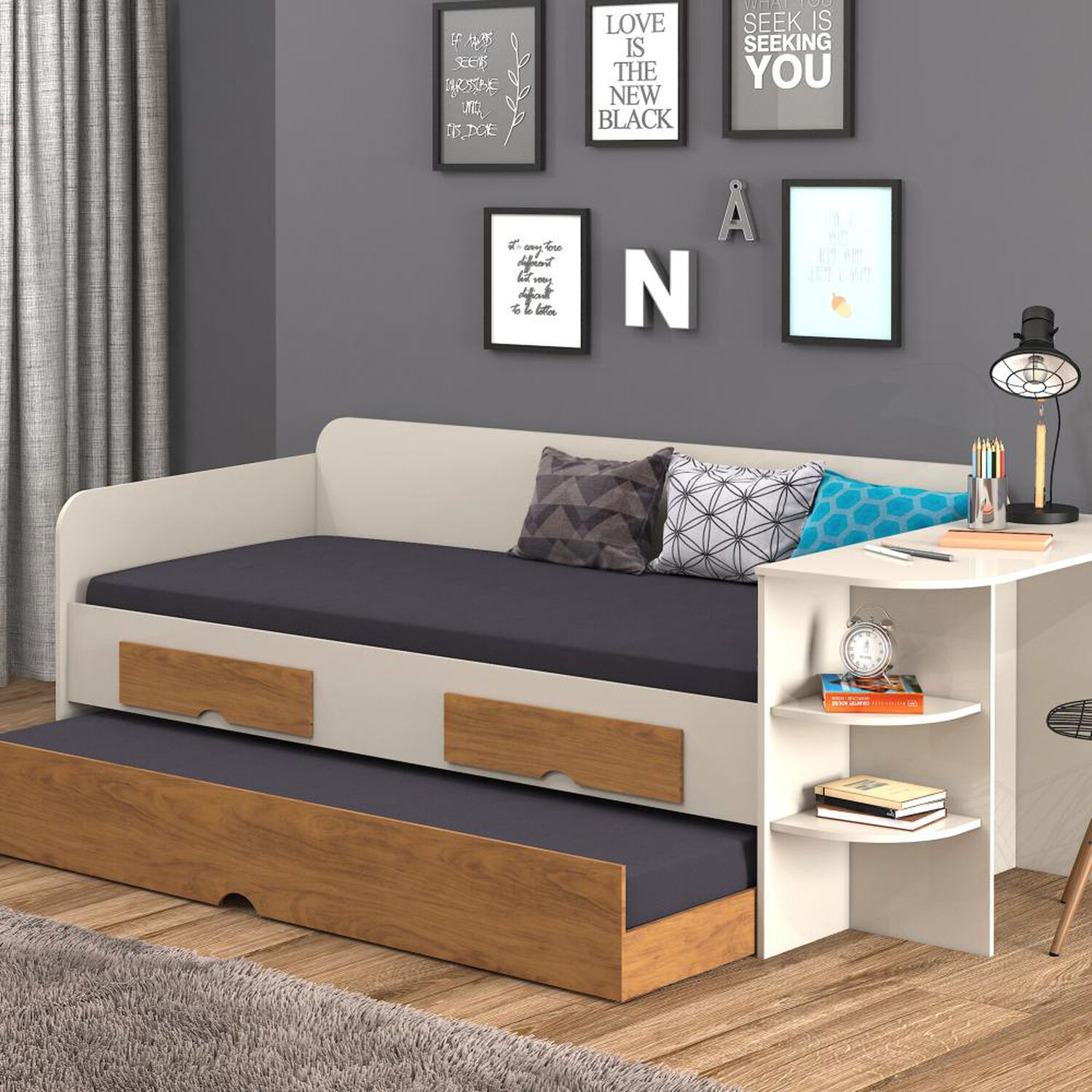 Cama Studio Decocasa Helena / 1.5 Plazas image number 3.0