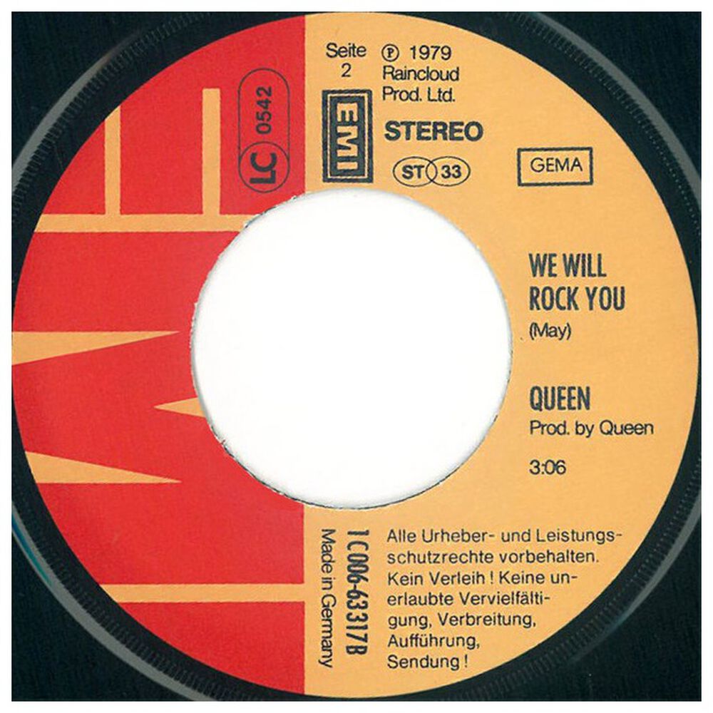 Queen - Crazy Little Thing Called Love/we Will Rock You| 7'' Single Vinilo Usado image number 3.0