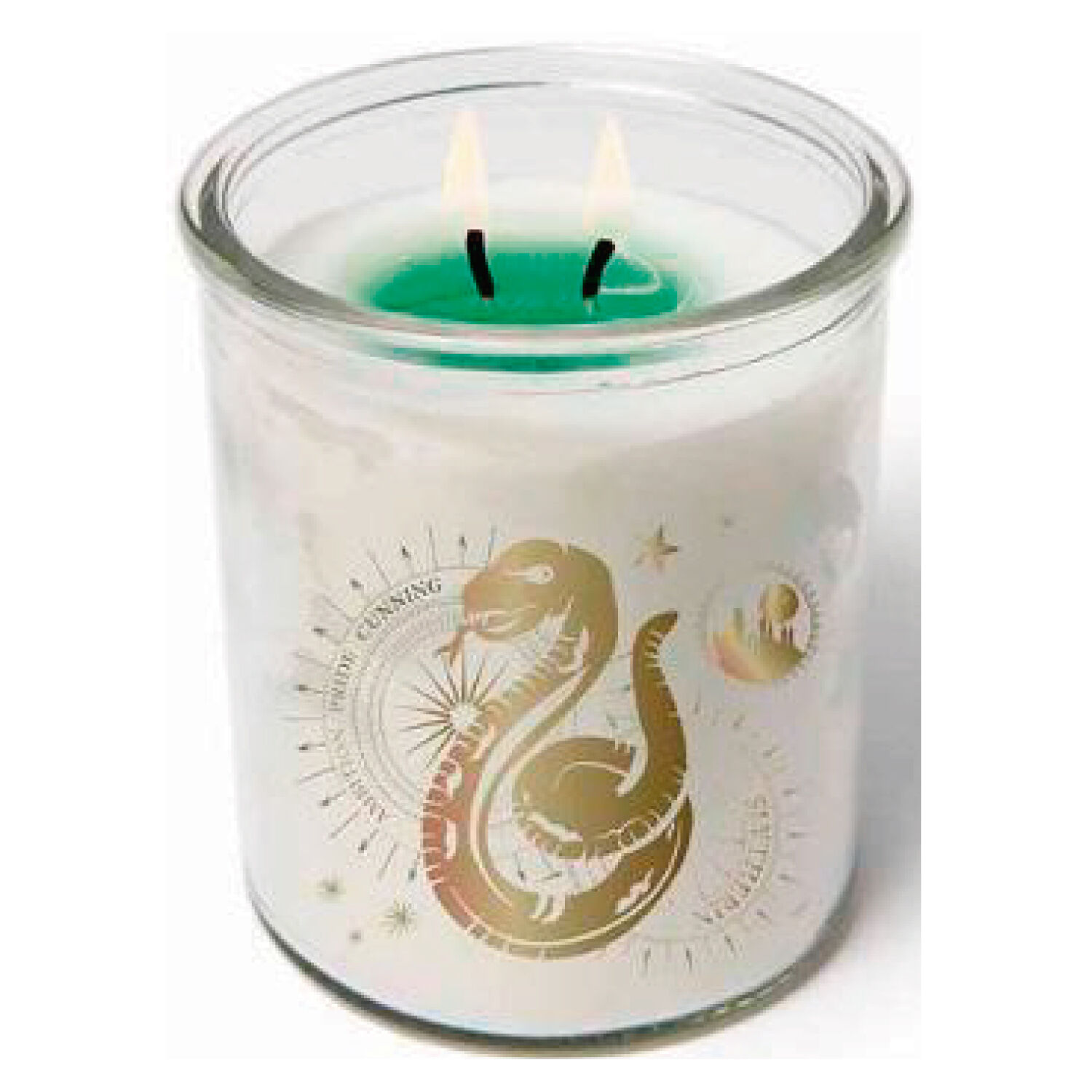 Harry Potter Vela M&aacute;gica Slytherin Cambia Color Vaso Vidrio image number 0.0