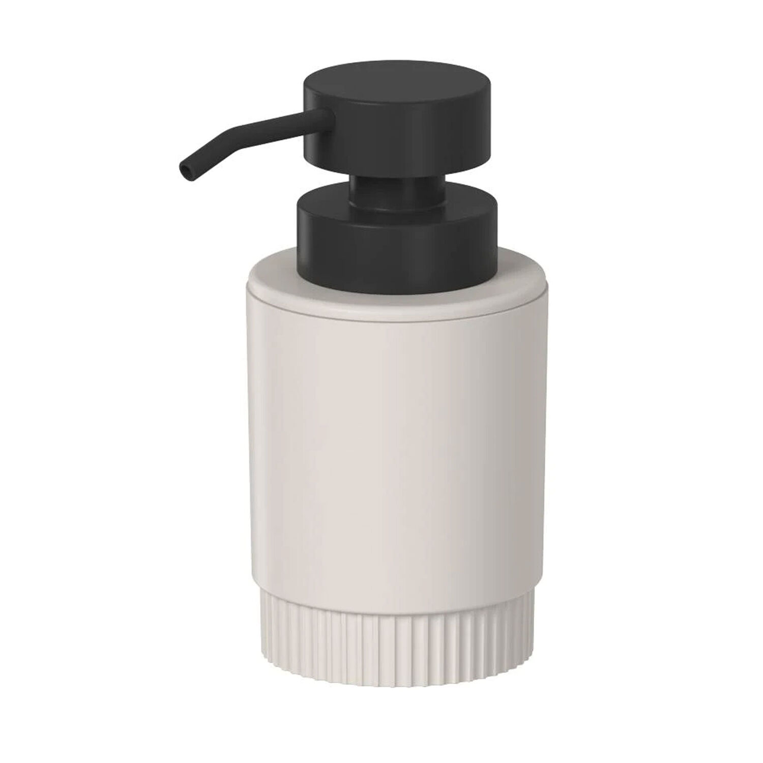 Jabonera Con Dosificador Dorica Beige Con Negro 300 Ml image number 0.0